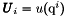 $\vecb{U}_i=u(\q^i)$