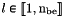$l\in{\ENS{1}{\nbe}}$