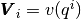 \pmb{V}_i=v(q^i)