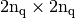 2\nq \times 2\nq