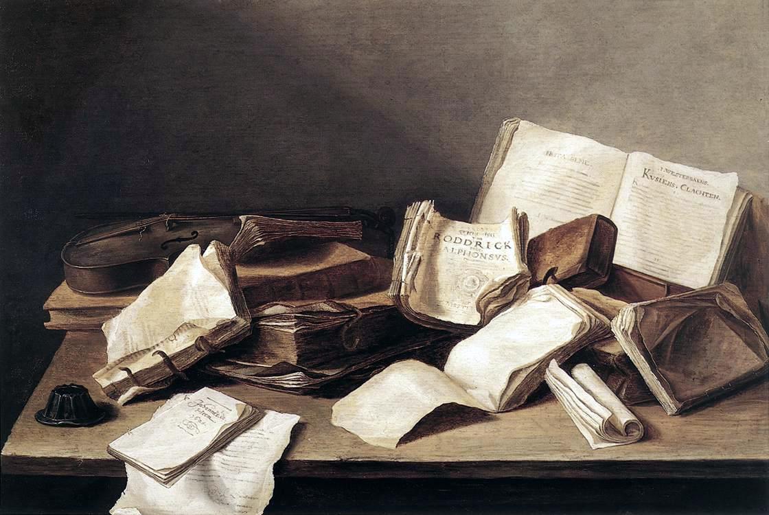 Still-life of Books -- Jan Davidszoon de Heem Still-life of Books